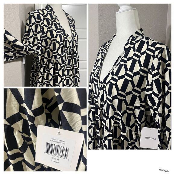 Ellen Tracy Long Sleeve Dress - Picture 2 of 2